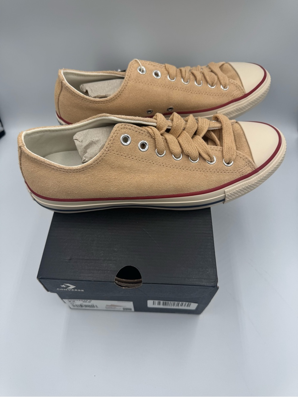 Converse Chuck Taylor All Star Ox Suede A14811C Tan Men’s 8.5 Women’s 10.5 - Picture 6 of 10